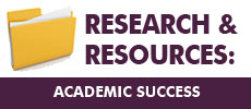 Research and Resources for ACADEMIC SUCCESS listed below