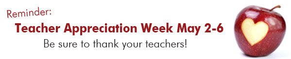 Teacher Appreciation Week May 2-6