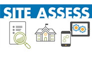 Graphic with text site assess