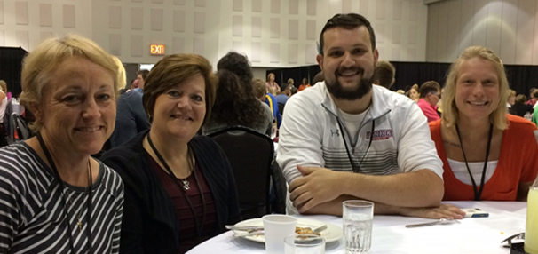 Photo of four teachers at Mentoring Program Summer Program.