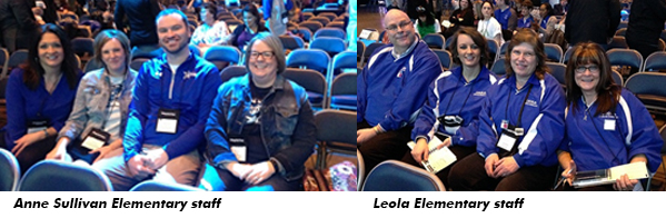 Photo of Anne Sullivan Elementary staff and Leola Elementary staff at National Title I Conference.