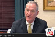 image from video of Governor Daugaard speaking about raise in SD teacher's pay