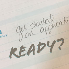 calendar entry get started on application note